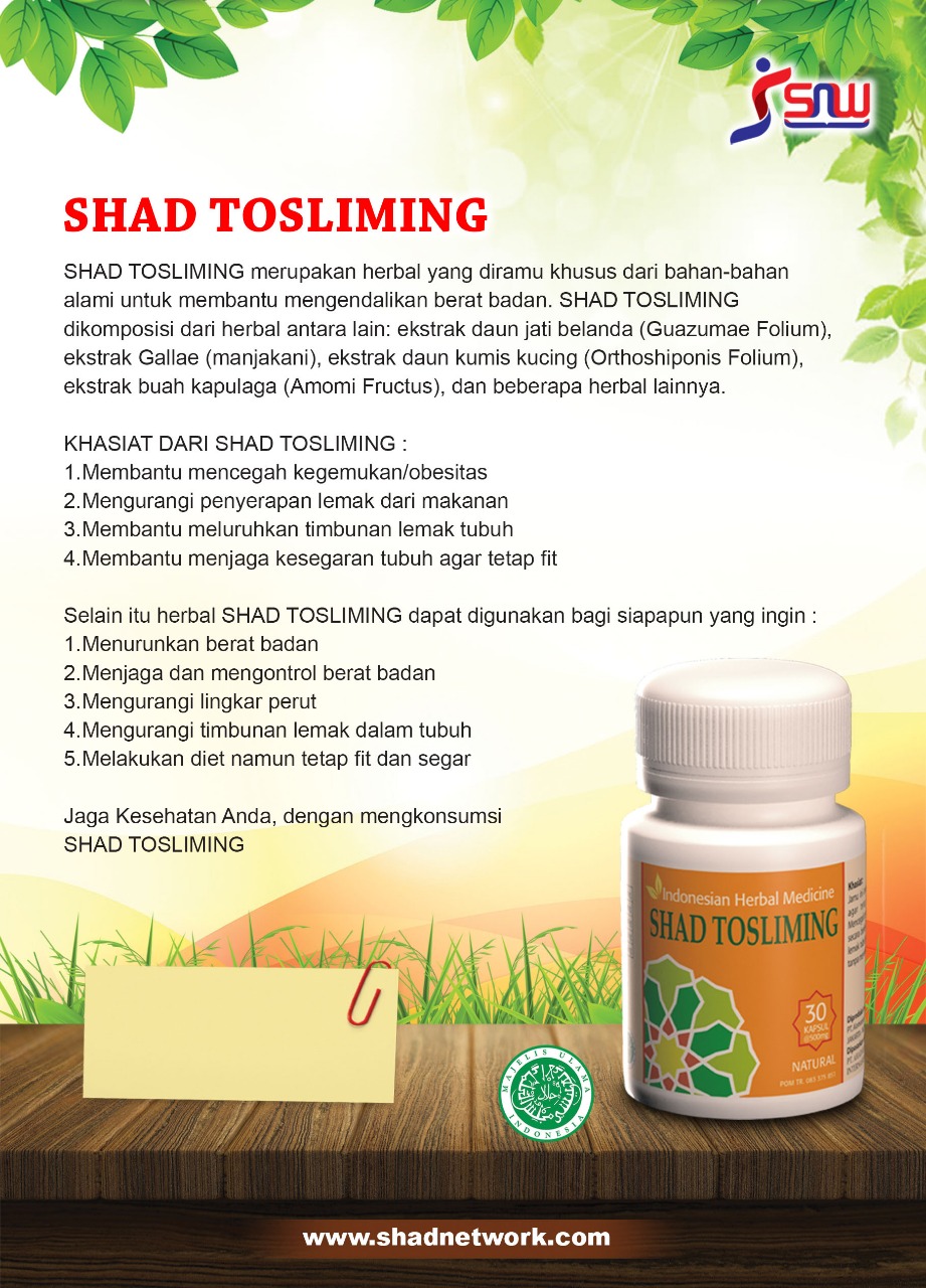 brosur shad tosliming